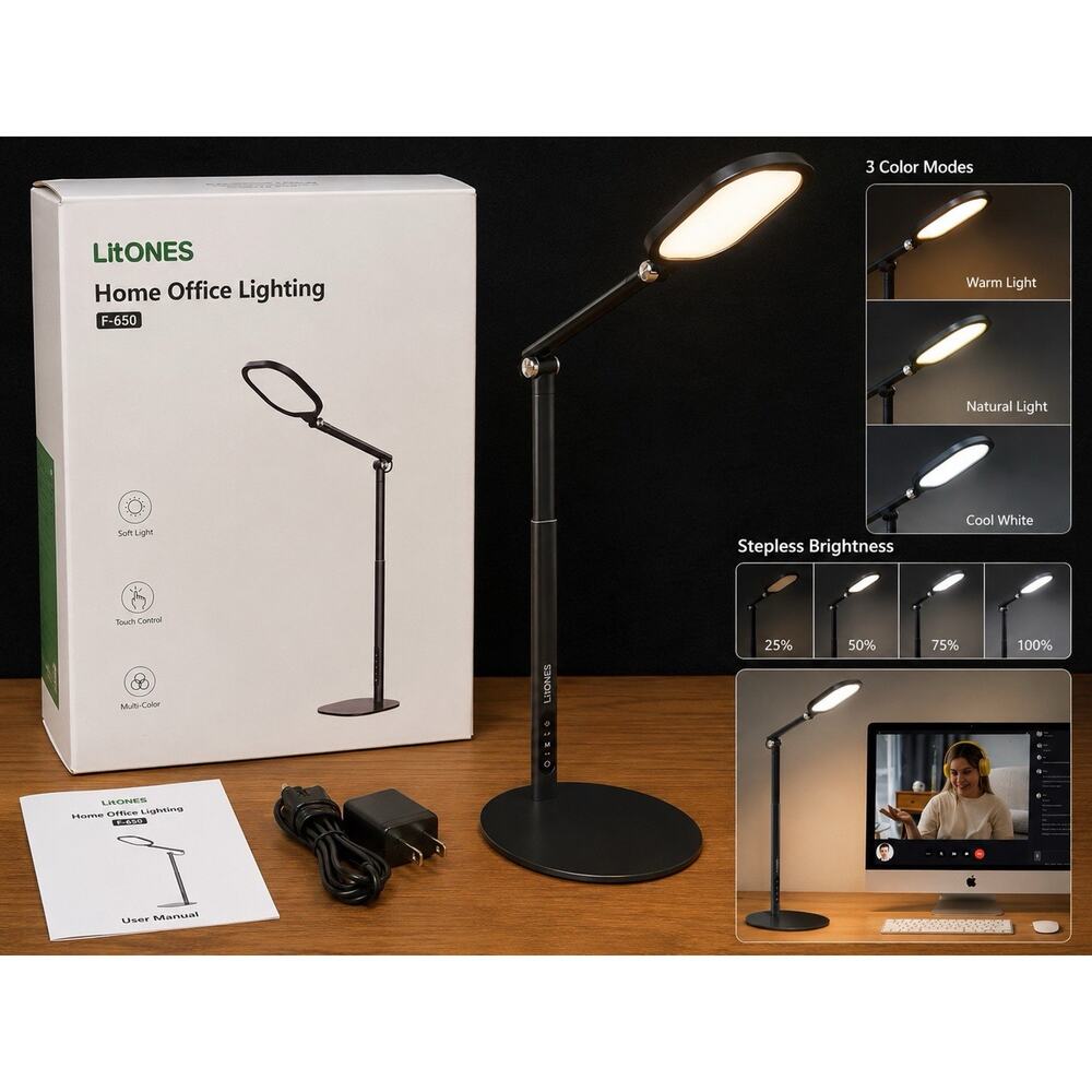 LitONES Home Office Lighting Desk Lamp – Model F-650 ✨